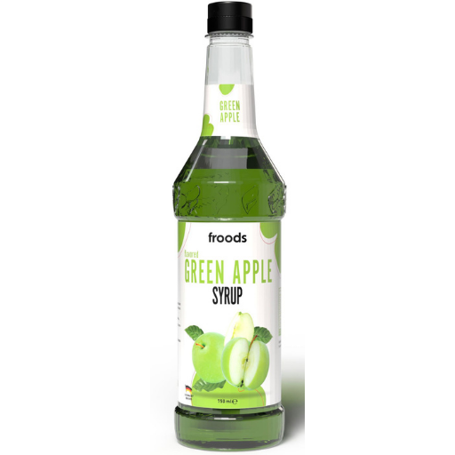FROODS 750 ML GREEN APPLE SYRUP
