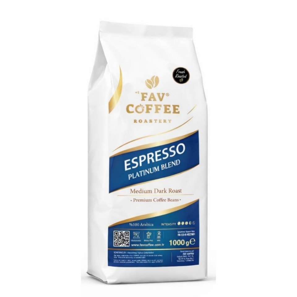 Fav Coffee Platinum Blend Espresso Çekirdek Kahve 1000 Gram